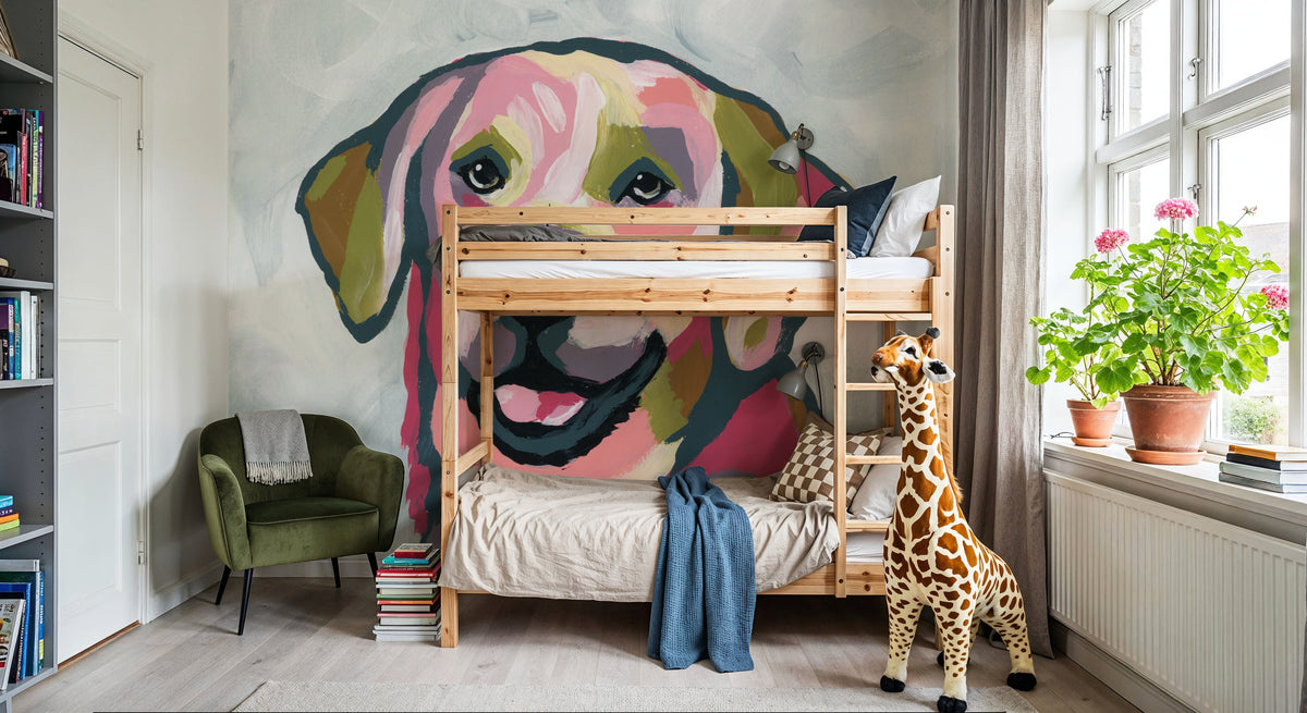 Abstract Lab Mural Wallpaper - room preview 03
