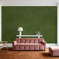 Subtle Plaster Wall, Dill Green Mural Wallpaper - room preview 03