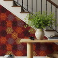 New Harvest Windows Brown Mural Wallpaper - room preview 03