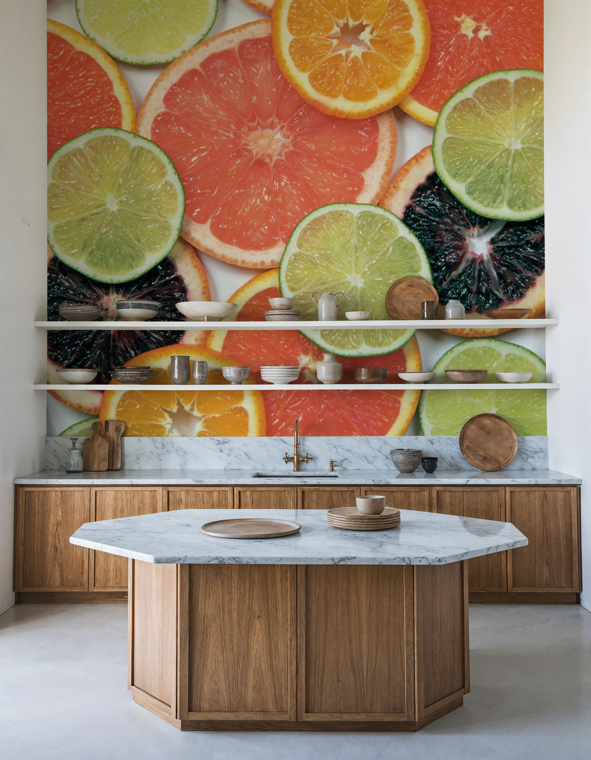 Sunny Citrus IV Mural Wallpaper - room preview 03
