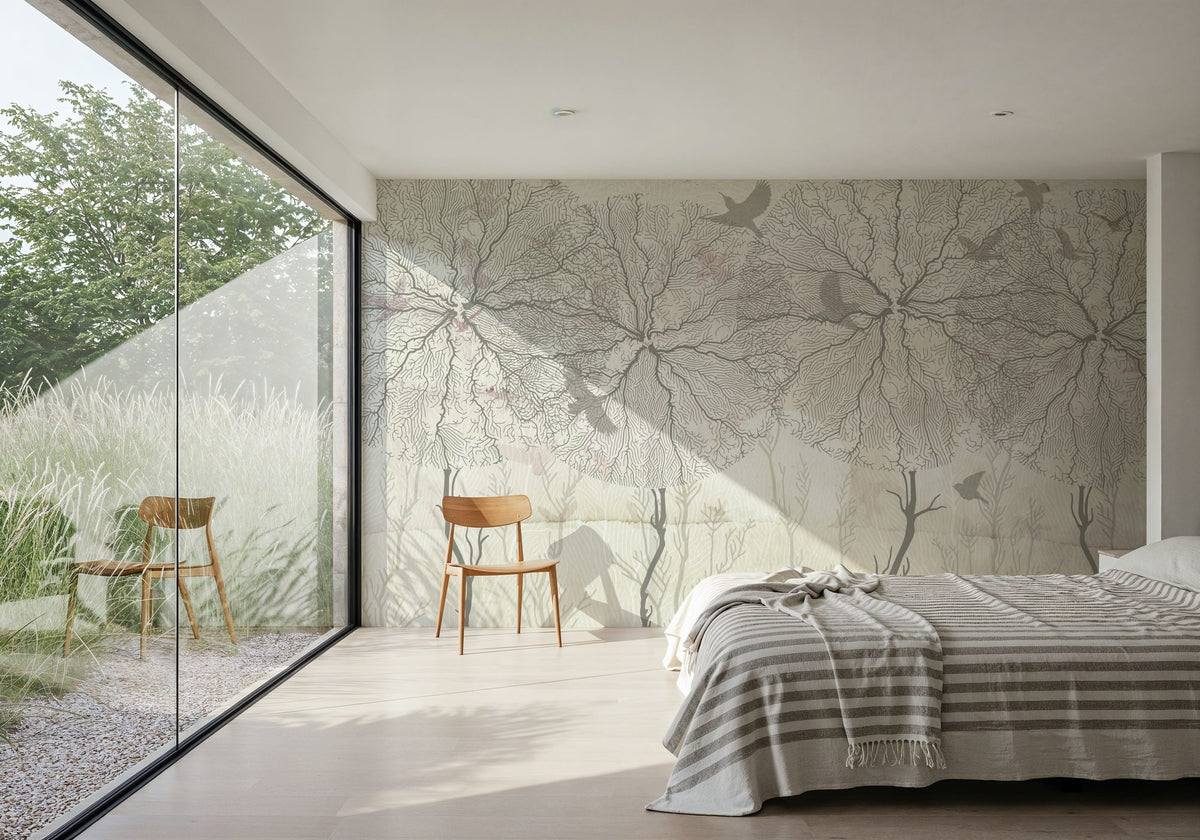 Shade of Trees Mural Wallpaper - room preview 03