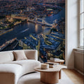 Tower Bridge Aerial Mural Wallpaper - room preview 03