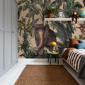 Jungle Kingdom, Beige Mural Wallpaper - room preview 03