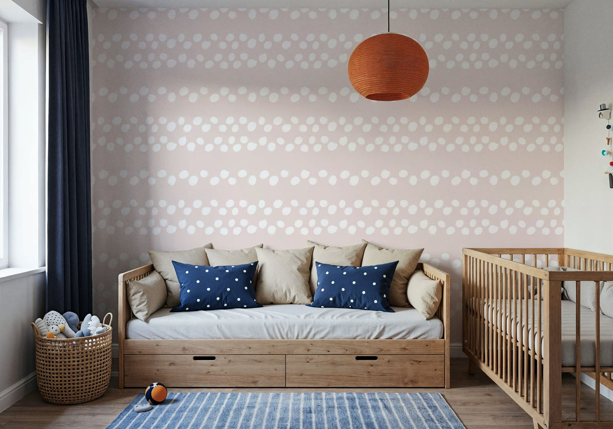 Snowballs Mural Wallpaper - room preview 03