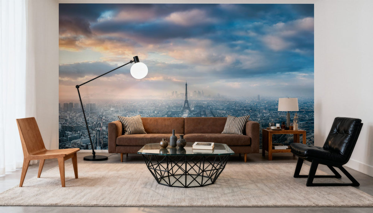 Paris in Winter Mural Wallpaper - room preview 03