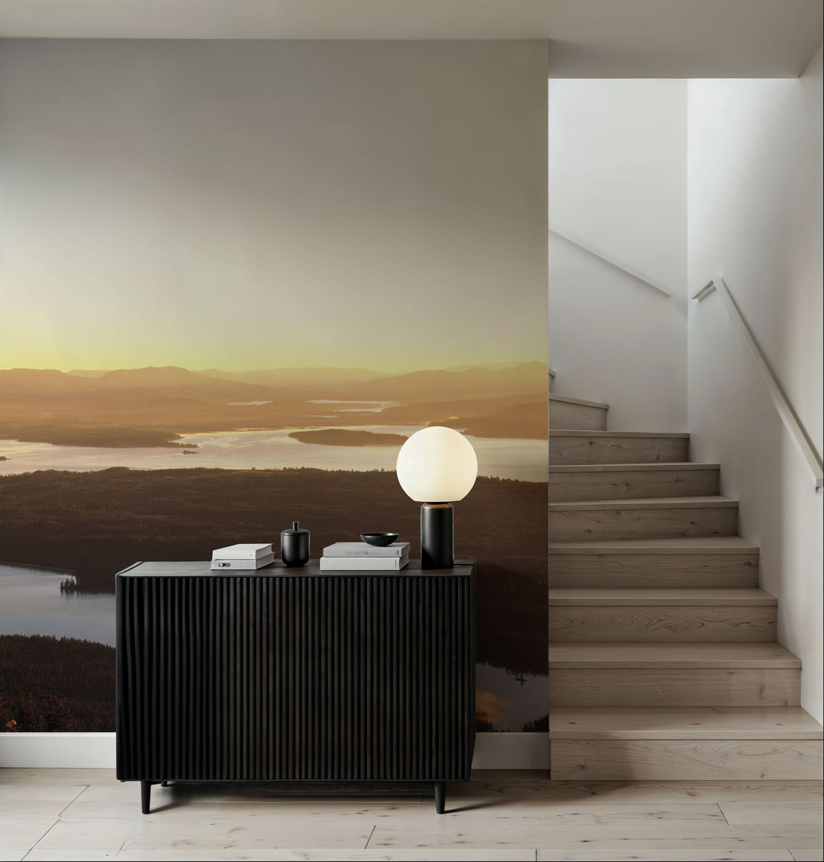 Golden Ascent Mural Wallpaper - room preview 03