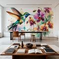 Hummingbird Dance Mural Wallpaper - room preview 03