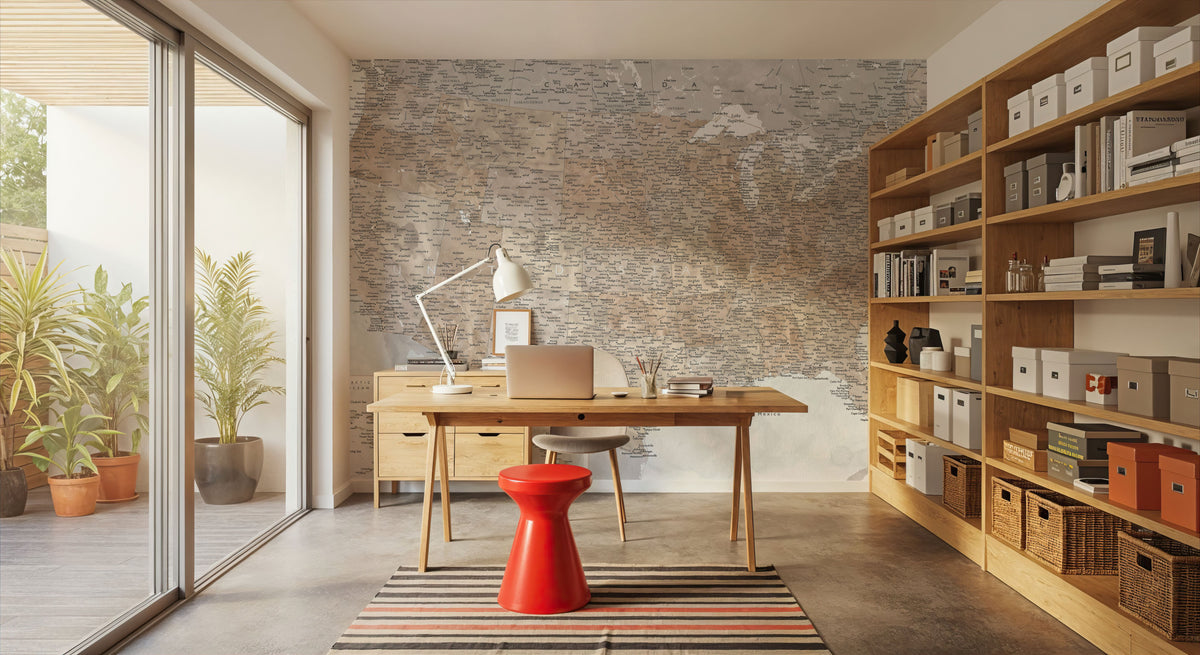 US Map Detailed - Calista Mural Wallpaper - room preview 03