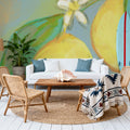 Blue Lemon II Mural Wallpaper - room preview 03
