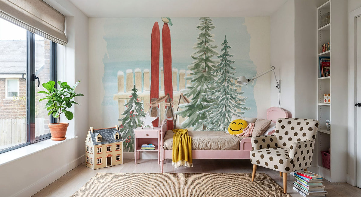 Winter Stroll IV Mural Wallpaper - room preview 03