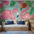 Fruity Flamingos I Mural Wallpaper - room preview 03