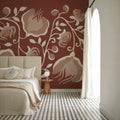 Illuminated Floral I Mural Wallpaper - room preview 03