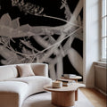Flower Dreams BW II Mural Wallpaper - room preview 03