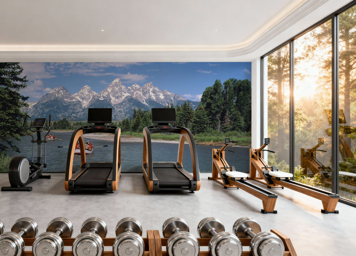 Mountain River Expedition Mural Wallpaper - room preview 03