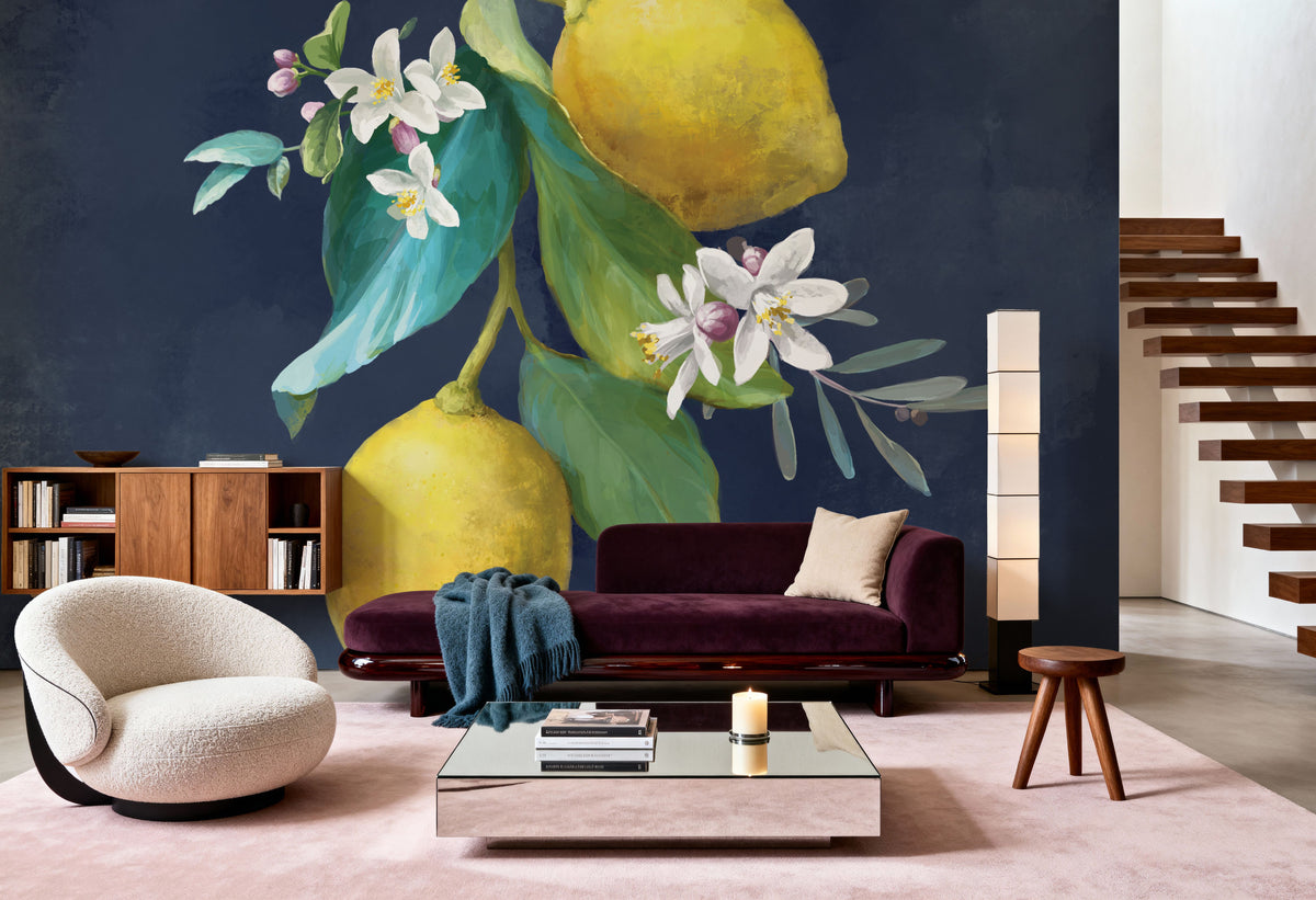 Lemon Branches II Mural Wallpaper - room preview 03