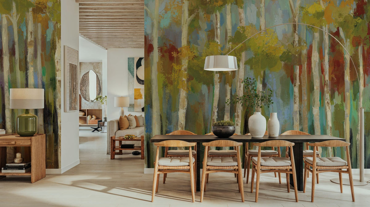 Young Forest Mural Wallpaper - room preview 03