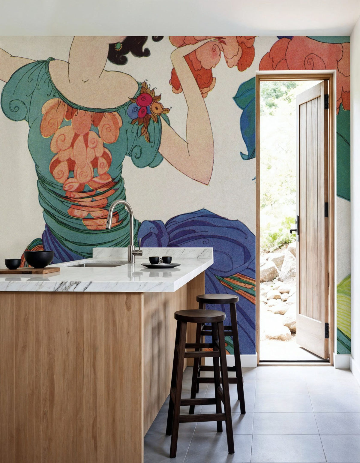 Vintage Fashion Cover III Mural Wallpaper - room preview 03