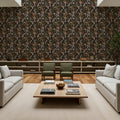 Forest Mushrooms, Dark Mural Wallpaper - room preview 03