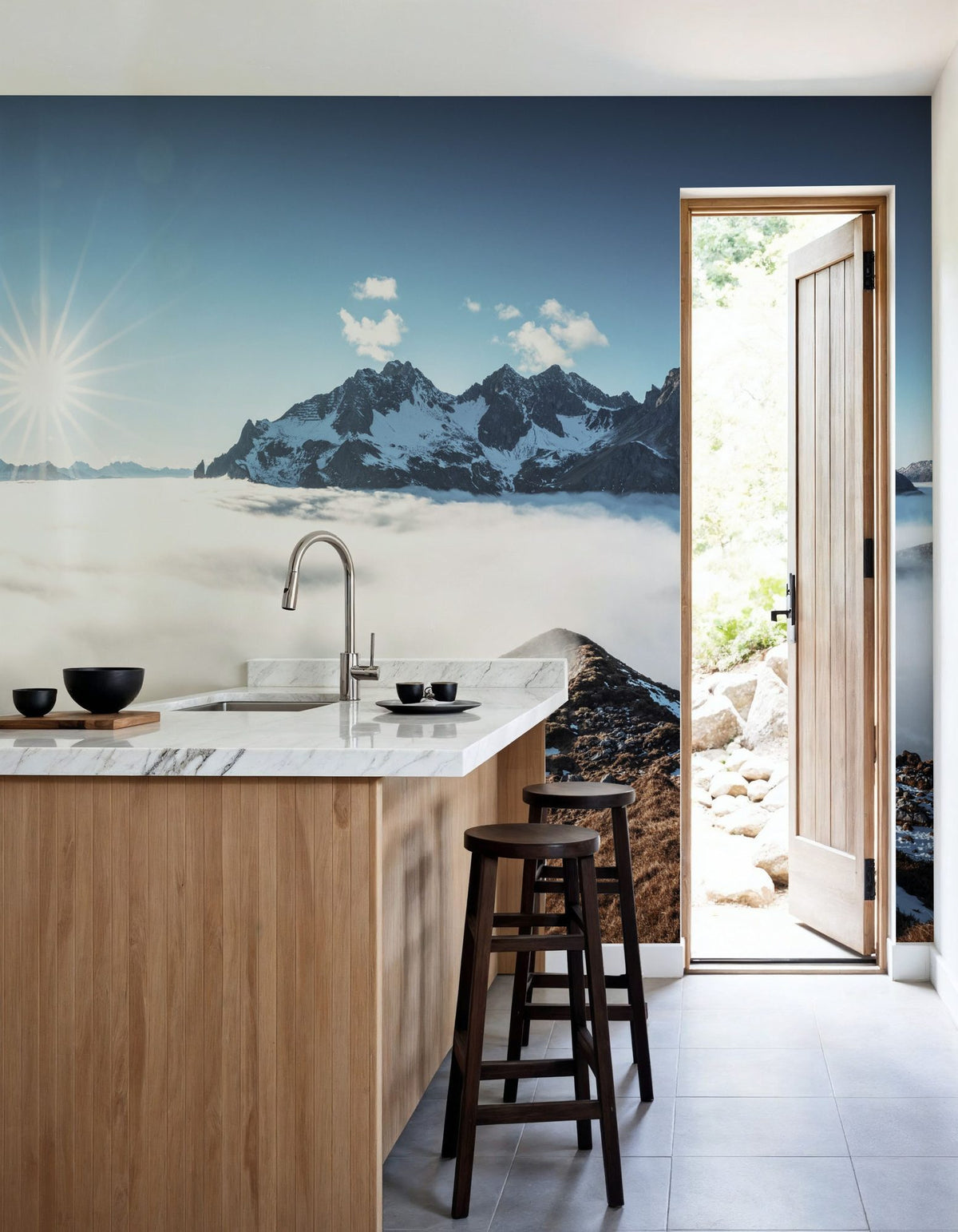 Arlberg Fall Mural Wallpaper - room preview 03