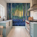 Birch Forest Flower Garden Mural Wallpaper - room preview 03