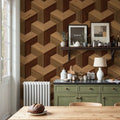 Infinity Wood Mural Wallpaper - room preview 03