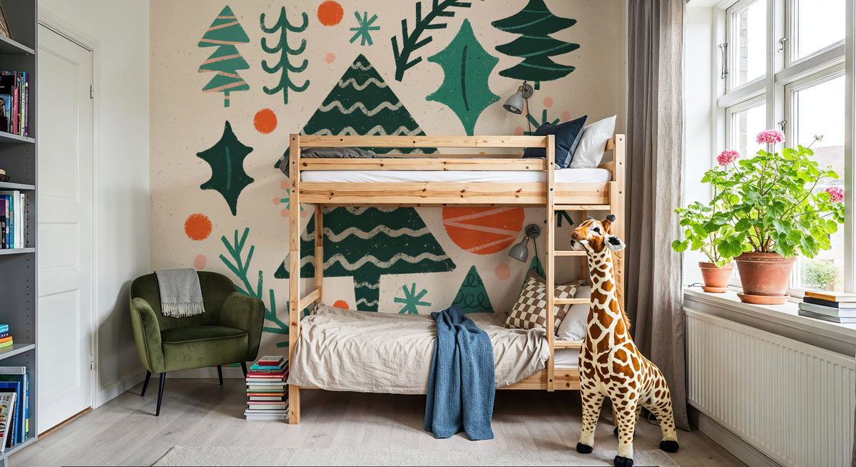 Warm Wishes IV Mural Wallpaper - room preview 03