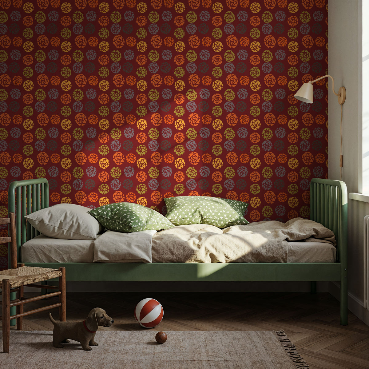 New Harvest Twirl Small Mural Wallpaper - room preview 03