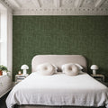 Mottled Linen Effect, Pine Mural Wallpaper - room preview 03
