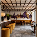 Havana Cuba Skyline Purple & Gold Mural Wallpaper - room preview 03