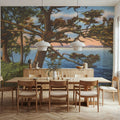 Shoreline Mural Wallpaper - Neutral Tone - room preview 03
