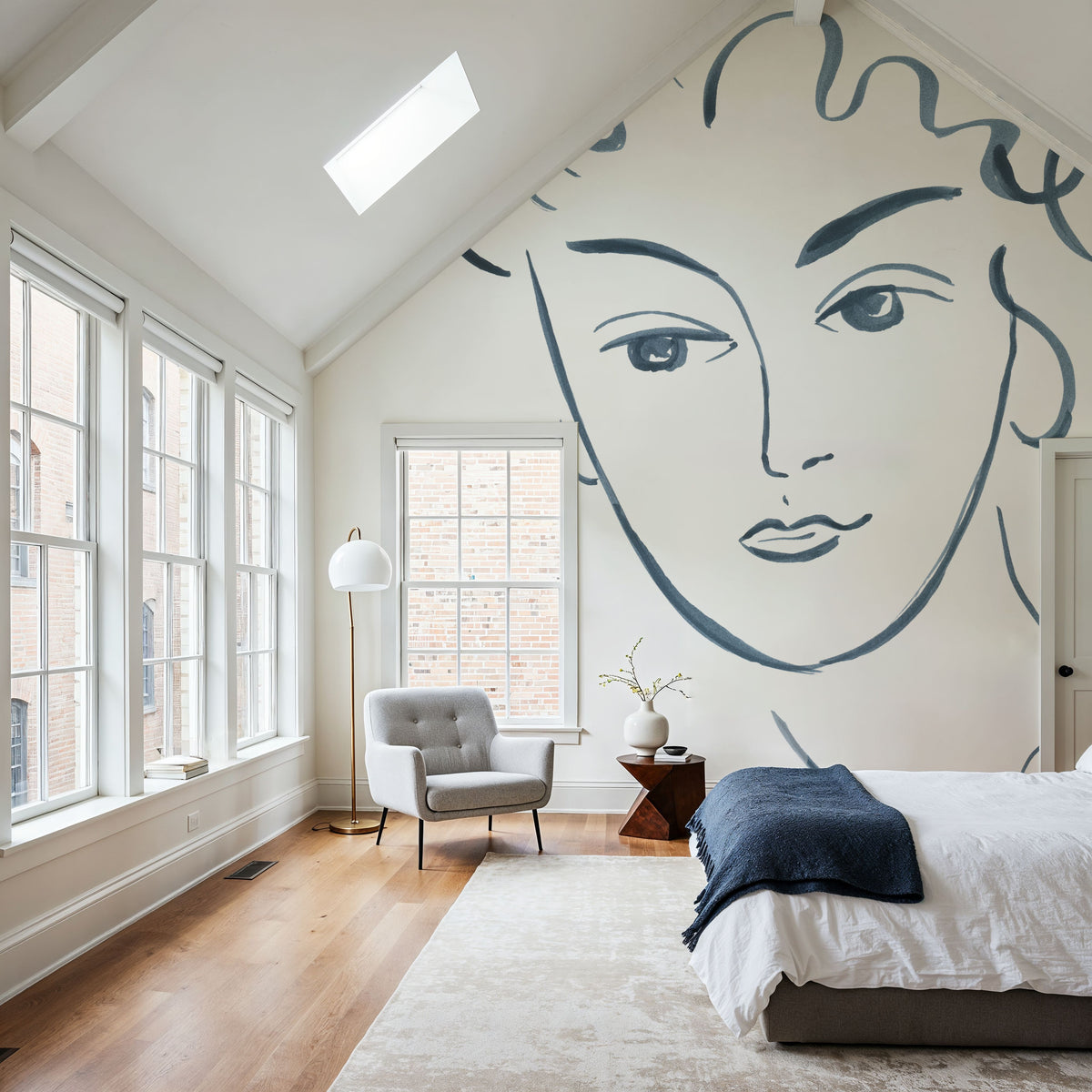 Whimsy Portrait II Mural Wallpaper - room preview 03