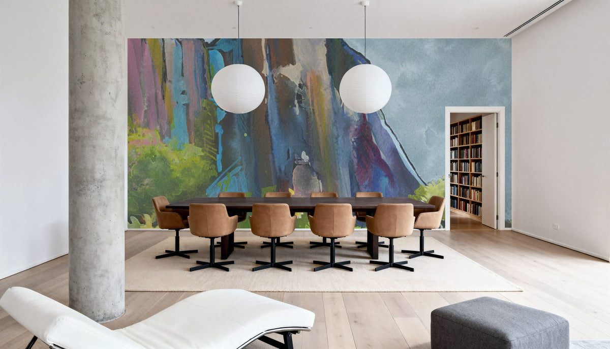 Moody Mountain Mural Wallpaper - room preview 03
