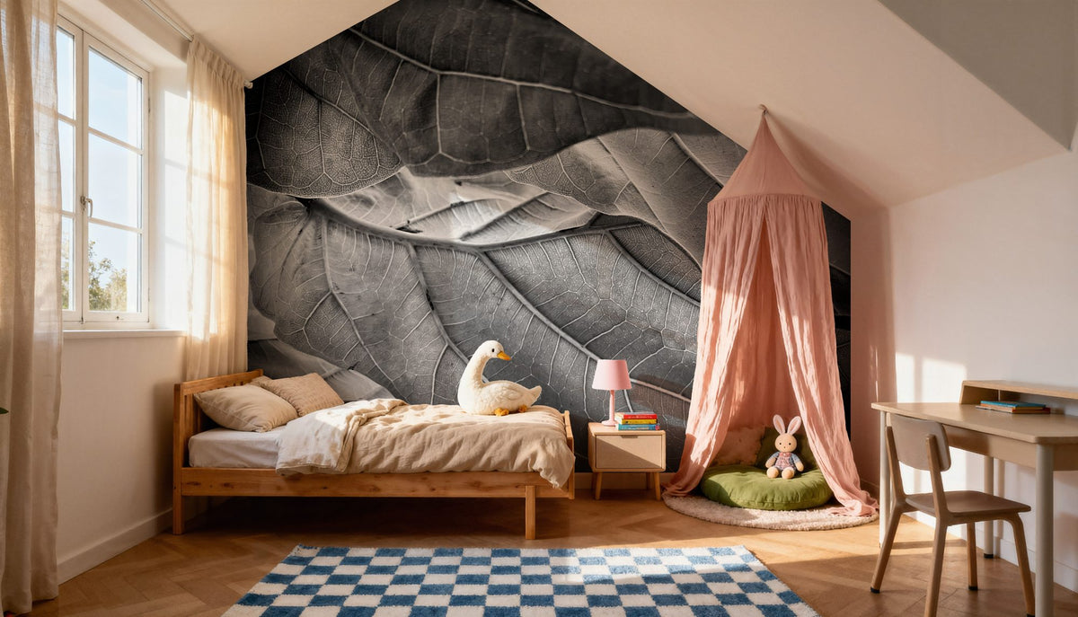 Sunlit Leaf I Mural Wallpaper - room preview 03