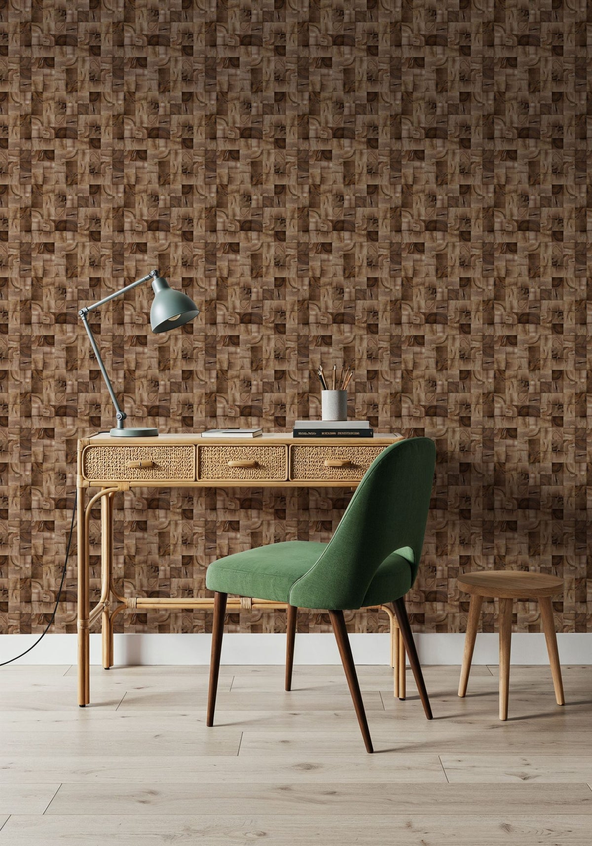 Stubbs, Oak Mural Wallpaper - room preview 03