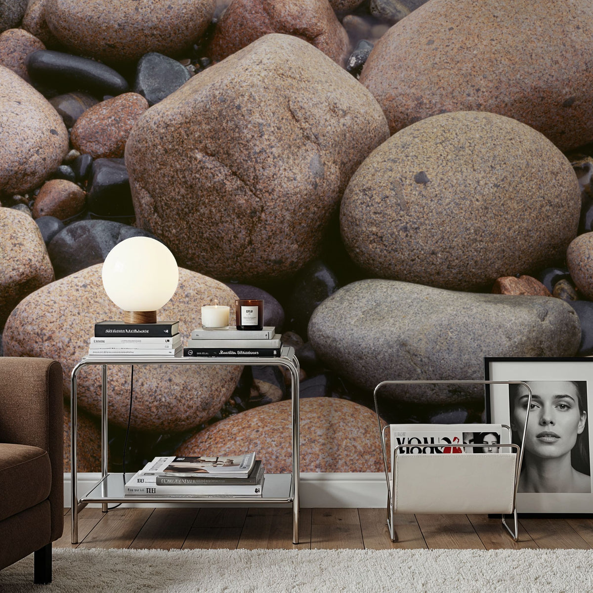 Glistening Stones Mural Wallpaper - room preview 03