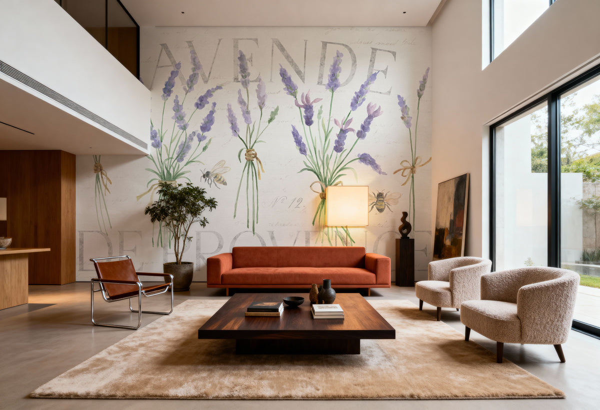 Lavender Fields IV Mural Wallpaper - room preview 03