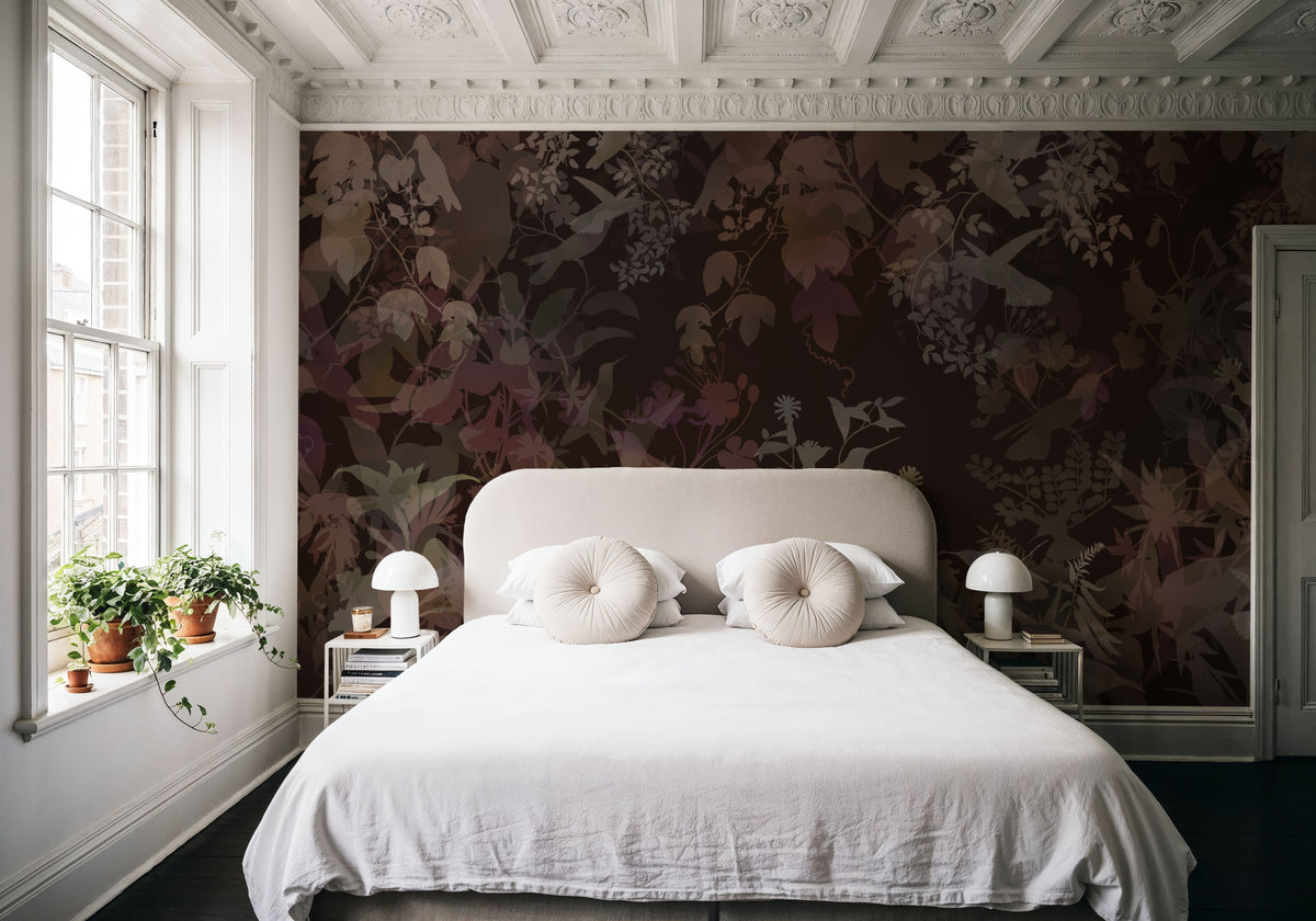 Watermark Birds Mural Wallpaper - room preview 03