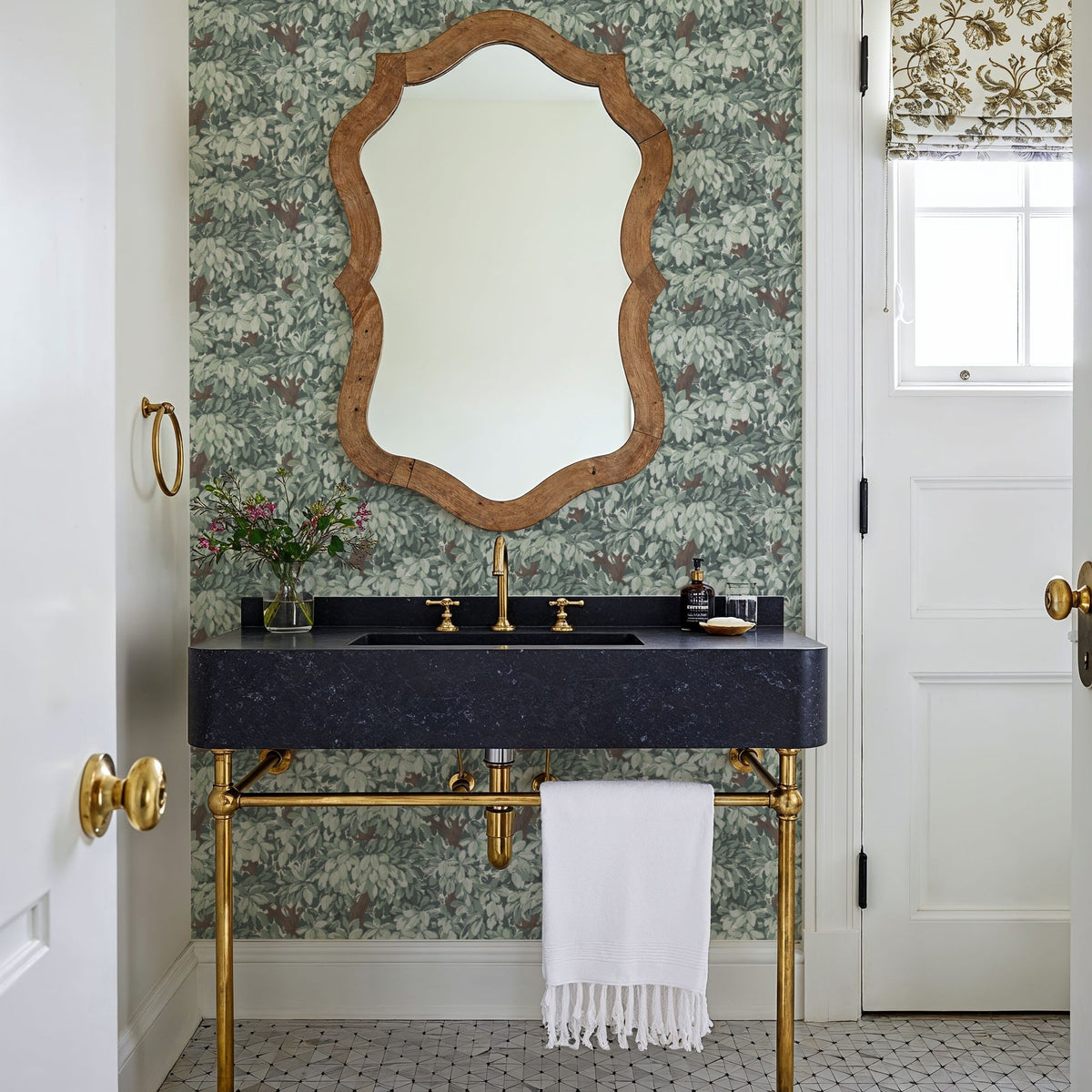Tree Bower, French Green Mural Wallpaper - room preview 03