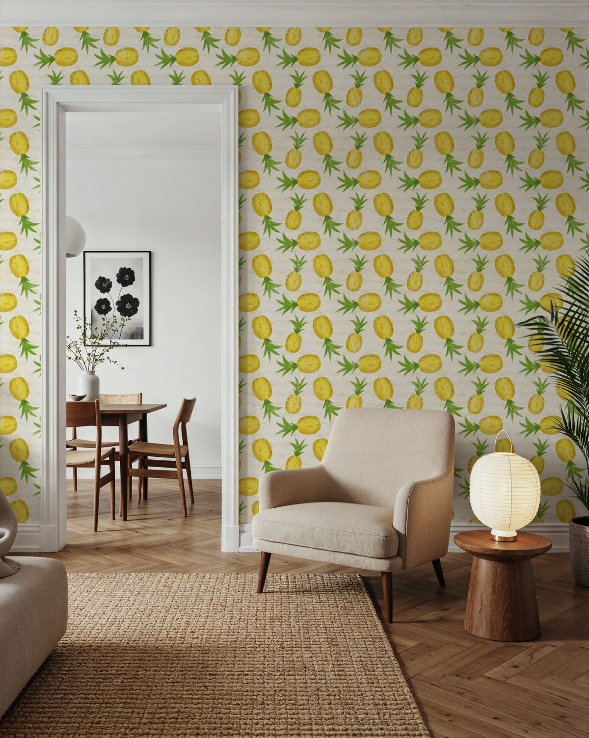 Lemon Vibes Mural Wallpaper - room preview 03