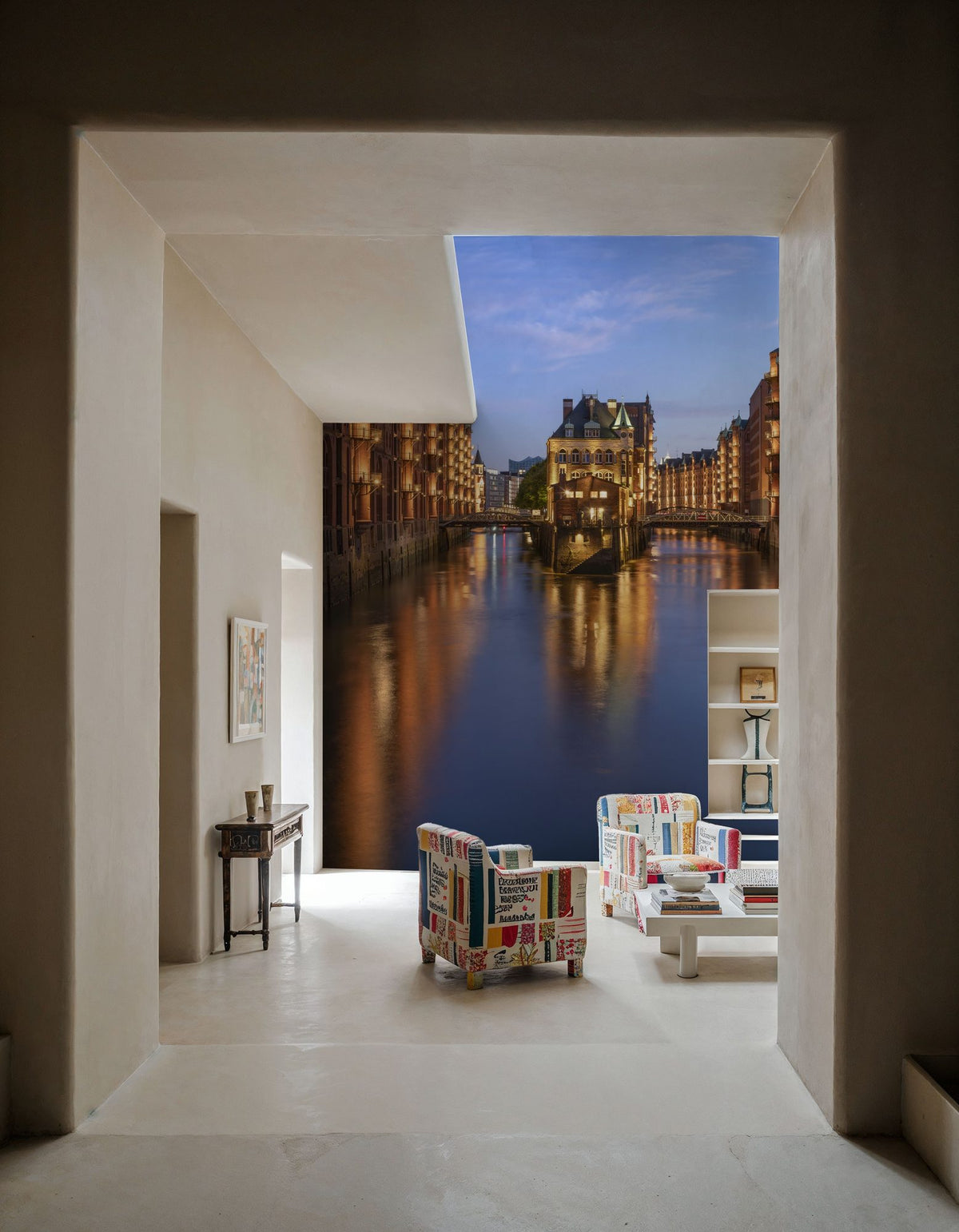 Canal Twilight Mural Wallpaper - room preview 03