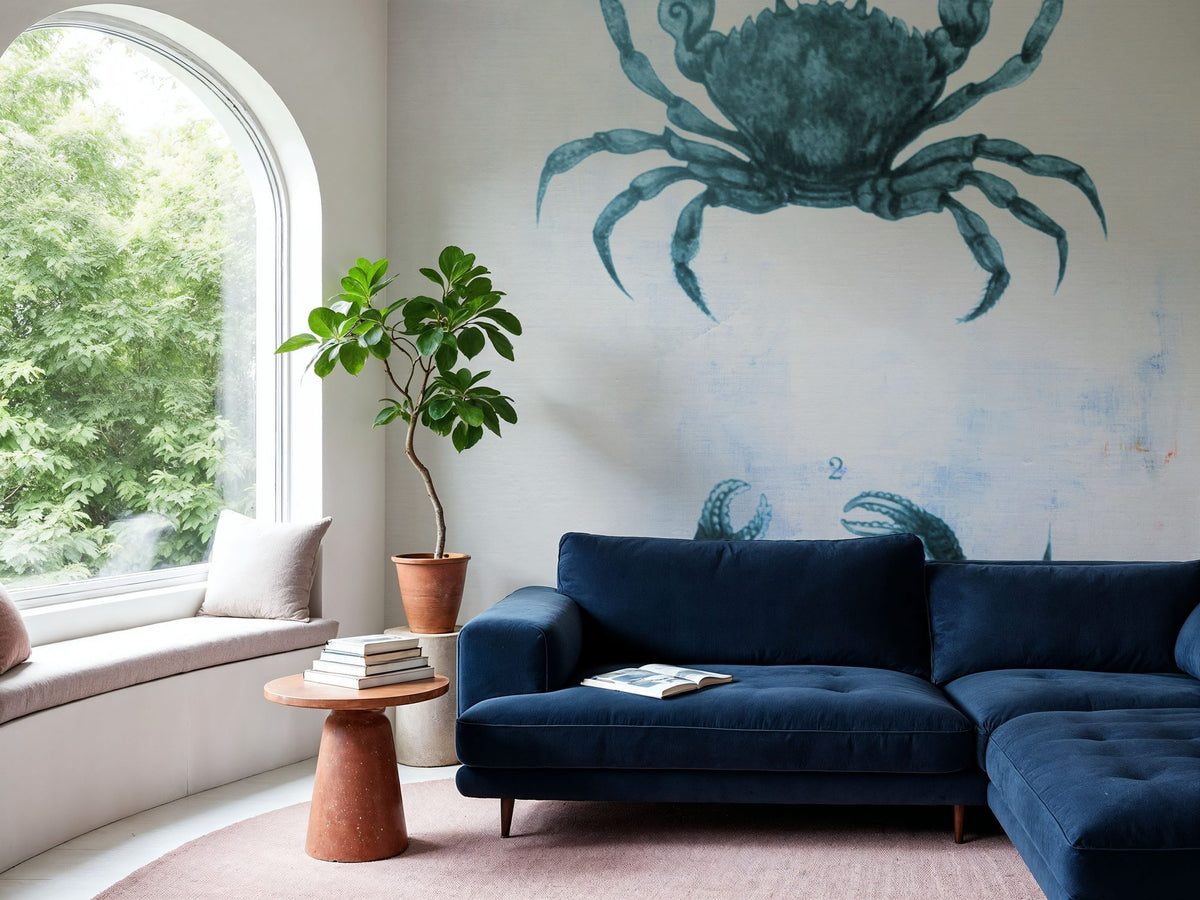 Blue Bay IV Mural Wallpaper - room preview 03