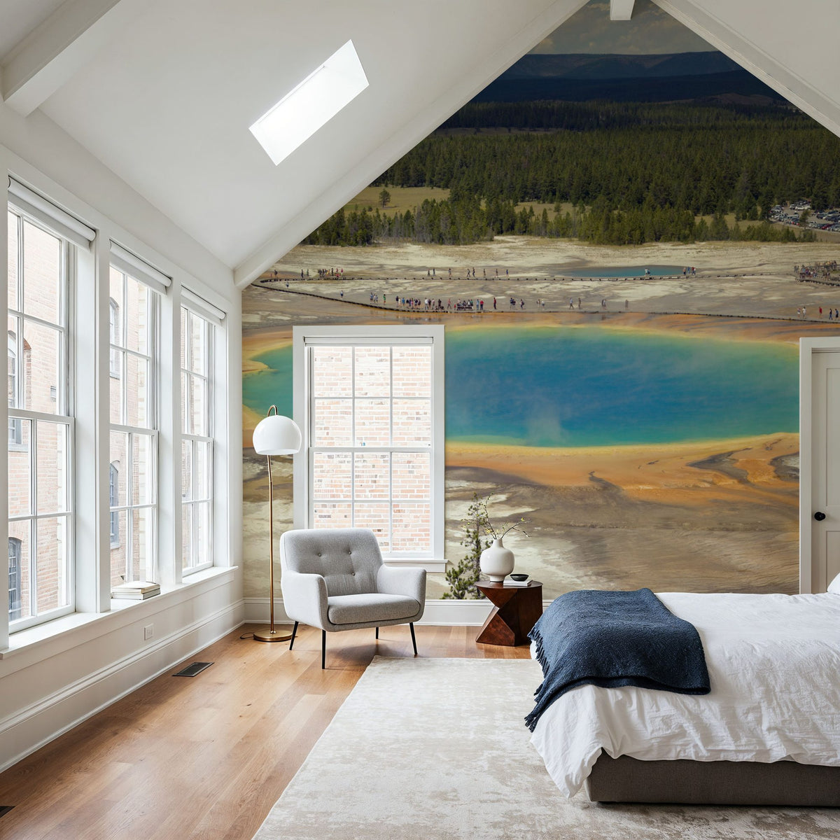 Midway Geyser Basin Mural Wallpaper - room preview 03