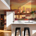 Harbor Sunset Sails Mural Wallpaper - room preview 03