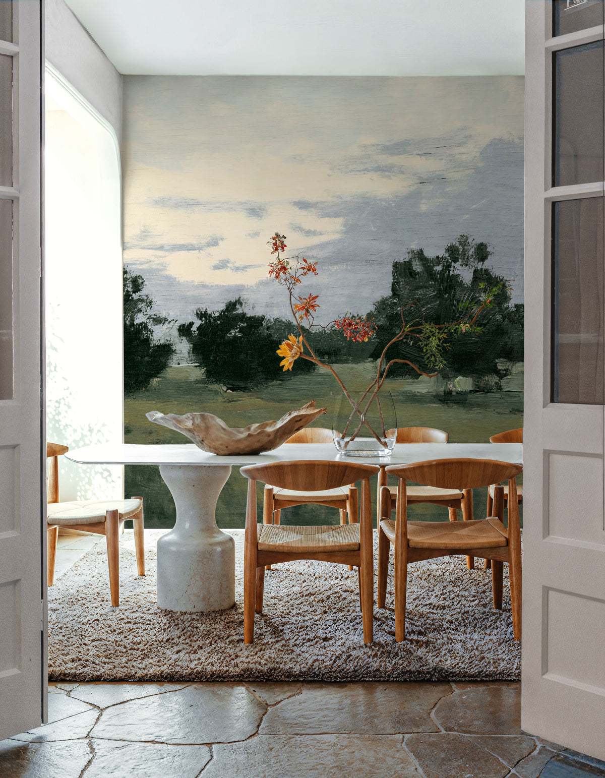 Sunset Fields Country Traditions Mural Wallpaper - room preview 03