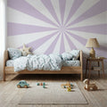 Circus Ceiling, Lavender Mural Wallpaper - room preview 03