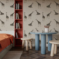 Giraffes At Gogo Falls Mural Wallpaper - room preview 03