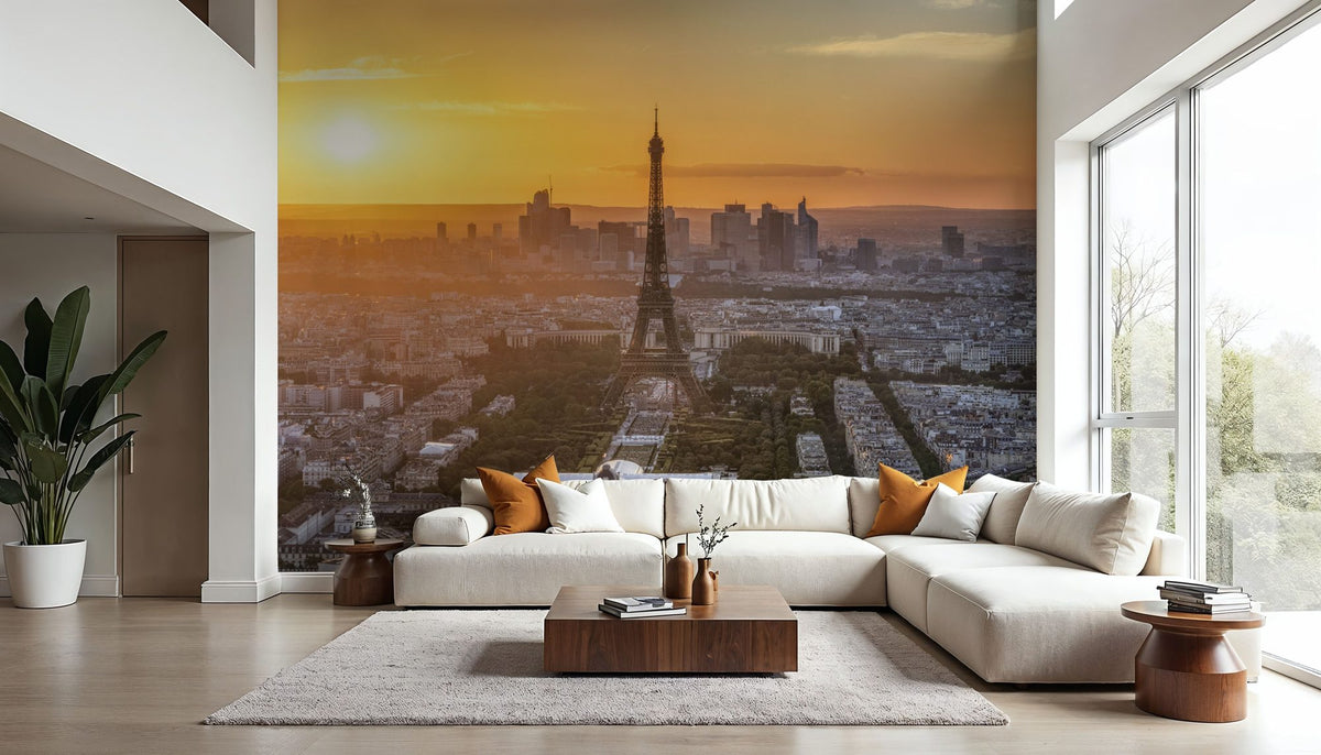 Paris Sunset Mural Wallpaper - room preview 03