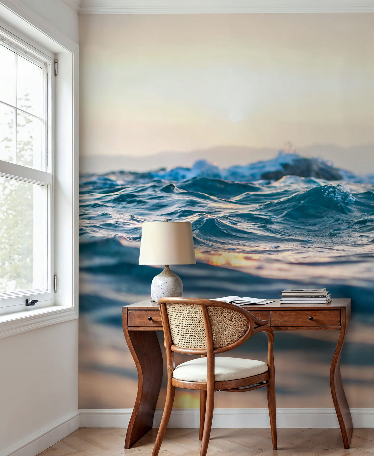 Ocean Waves Mural Wallpaper - room preview 03
