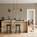 Swaying Lines, Beige Mural Wallpaper - room preview 03