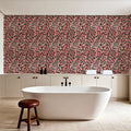 Summer Paws Red Mural Wallpaper - room preview 03